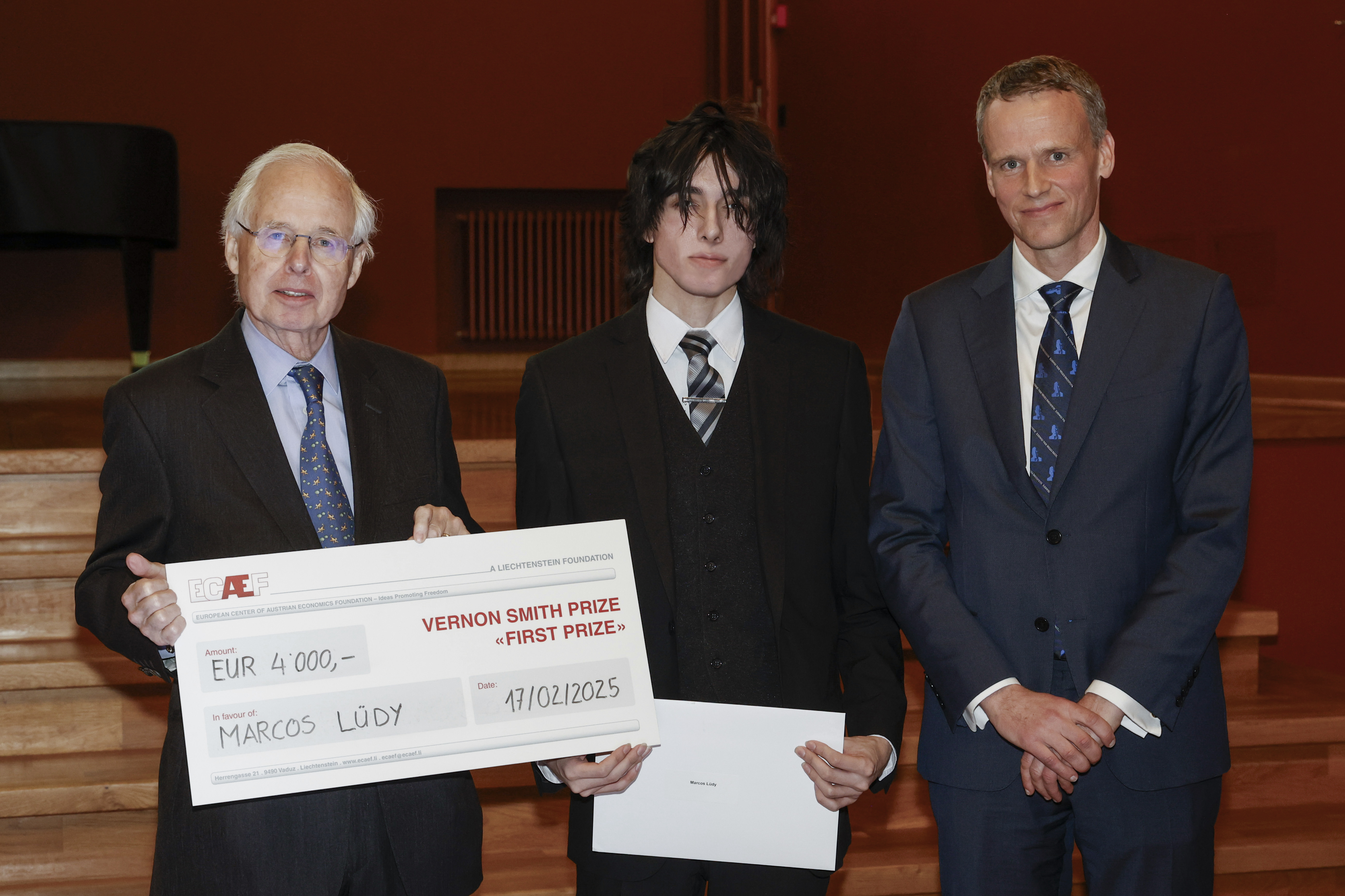 Marcos Lüdy, Philipp von Liechtenstein, and Philipp Bagus